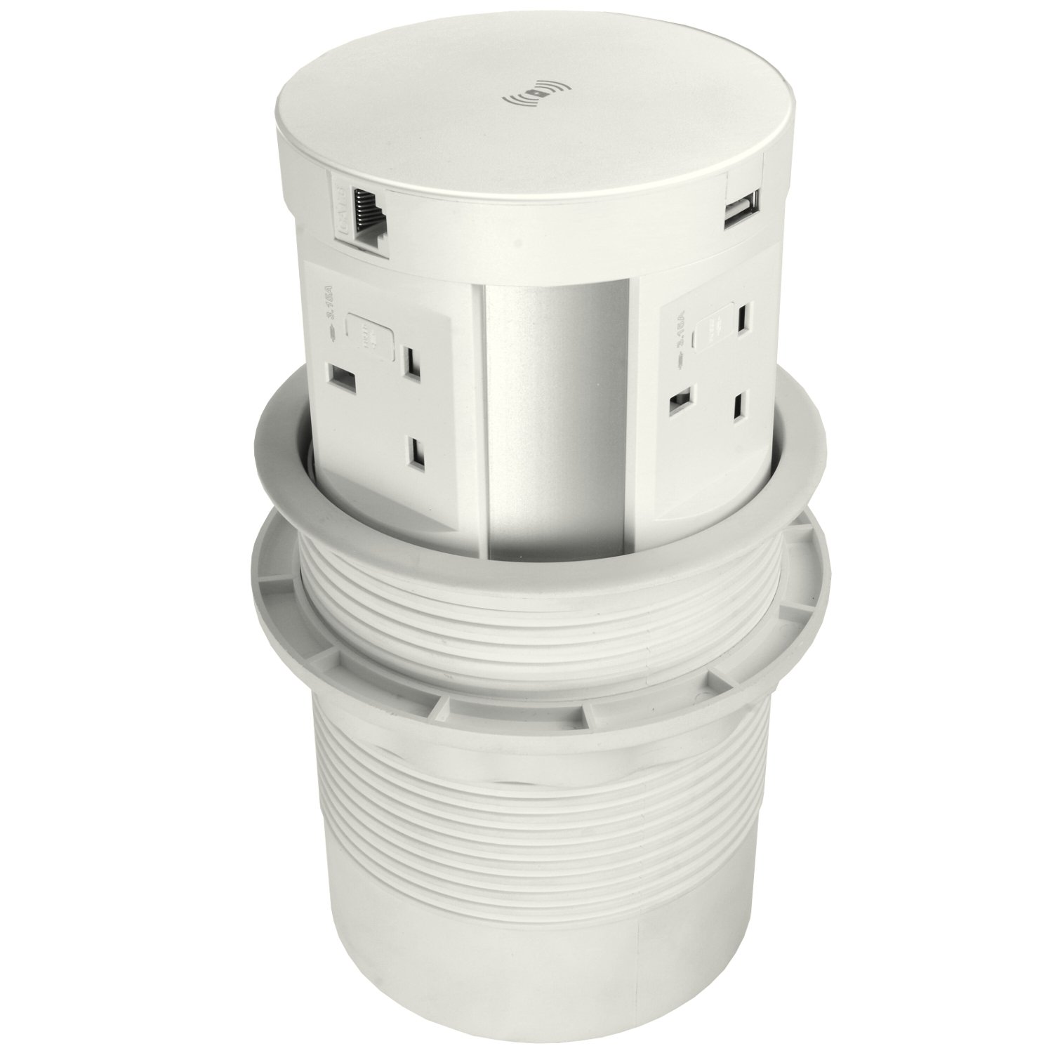 PP107S4U2QHL Desktop Pop up Power Extension 4 x Individuallyfused