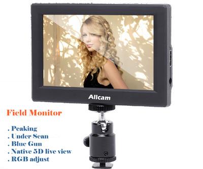 Allcam CL5585H 5" LCD Portable Field Monitor for Professional Video Cameras SLRs Camcorders w/ HDMI, Peaking, BlueGun