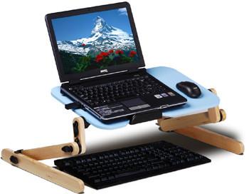 LeisuPod Foldable Laptop Desk FD301L Blue On-Bed Reading