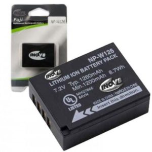 Inov8 Fuji NP-W126 Recharheable Lithium Battery for Fuji Xpro2, HS50, HS30