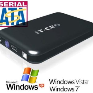 Allcam IT-735 USB2 / e-SATA combo 3.5" SATA Hard Drive Enclosure External HDD in Black