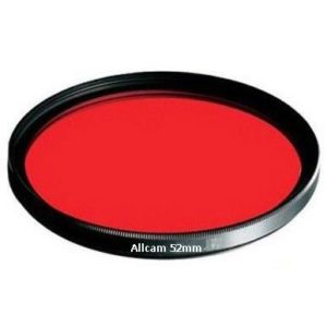 JSP 52mm Thread Red Filter Perfect for Underwater Digital Cameras with a 52mm Threaded Lens Port