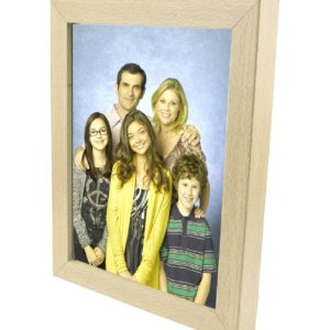 JSP Photo Frame 10"x8" Beech Finish, Thick 28mm Border 19mm w/ Acrylic Cover