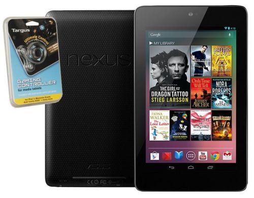ASUS Google NEXUS 7 32GB Tablet +Targus Gaming Controller (7" Android 4.2 WiFi) - Manufacturer (ASUS) refurbished