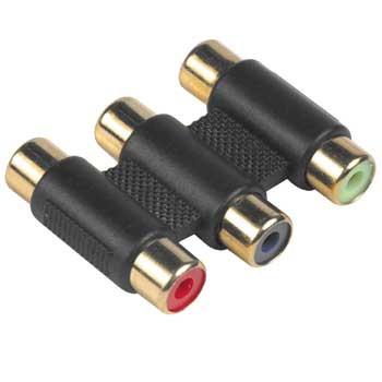 RCA Composite AV Phono Male to Male Coupler/Jointer (RGB Phono male-male)