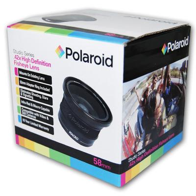 Polaroid .42x HD Fisheye Lens w/ Macro Attachment 52/58mm Filter Mount