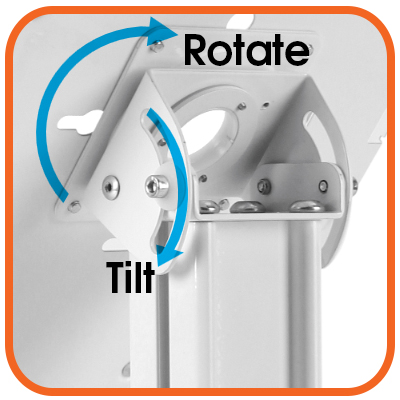 2600-series iPad tablet stand: rotate portrait landscape