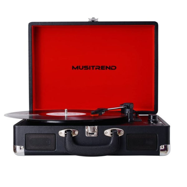 Musitrend MT316 vinyl LP record player open front