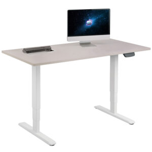DPF44 flip-up desktop power extension and sit-stand desks open