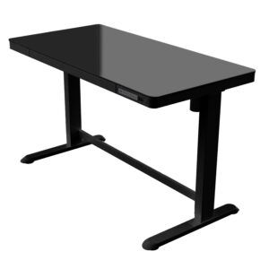 ED20GL electric sit-stand desk with glass top usb c charger