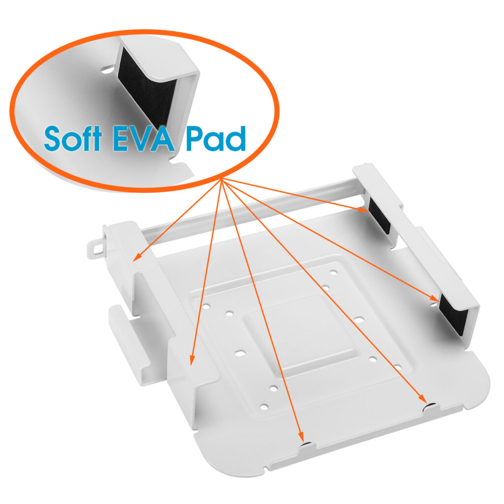 MC03W Mac Mini Mount soft eva pads protection scratch
