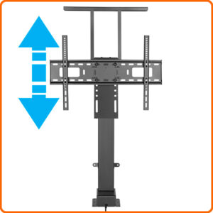 EFS066 TV lift height-adjustable floor stand electric motorised height adjustable