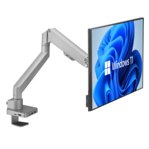 Allcam GU81SV single LCD monitor arm stand with USB C dock HDMI RJ45 charger