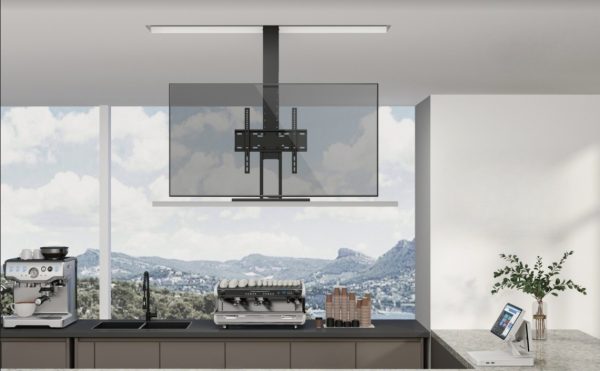 Allcam ECM784 Ceiling Electric TV Lift motorised mount scene ceiling mounted